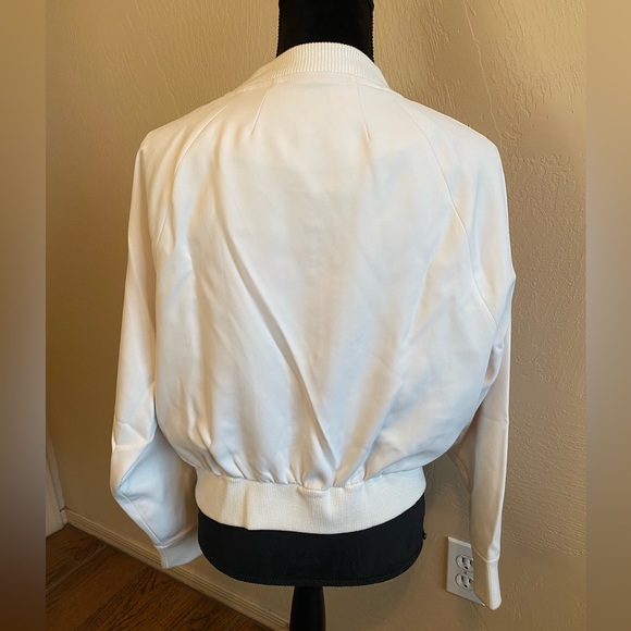 Joe’s Collection Ivory Bomber Jacket Size Small JJ Celeste Prestine - Picture 6 of 8